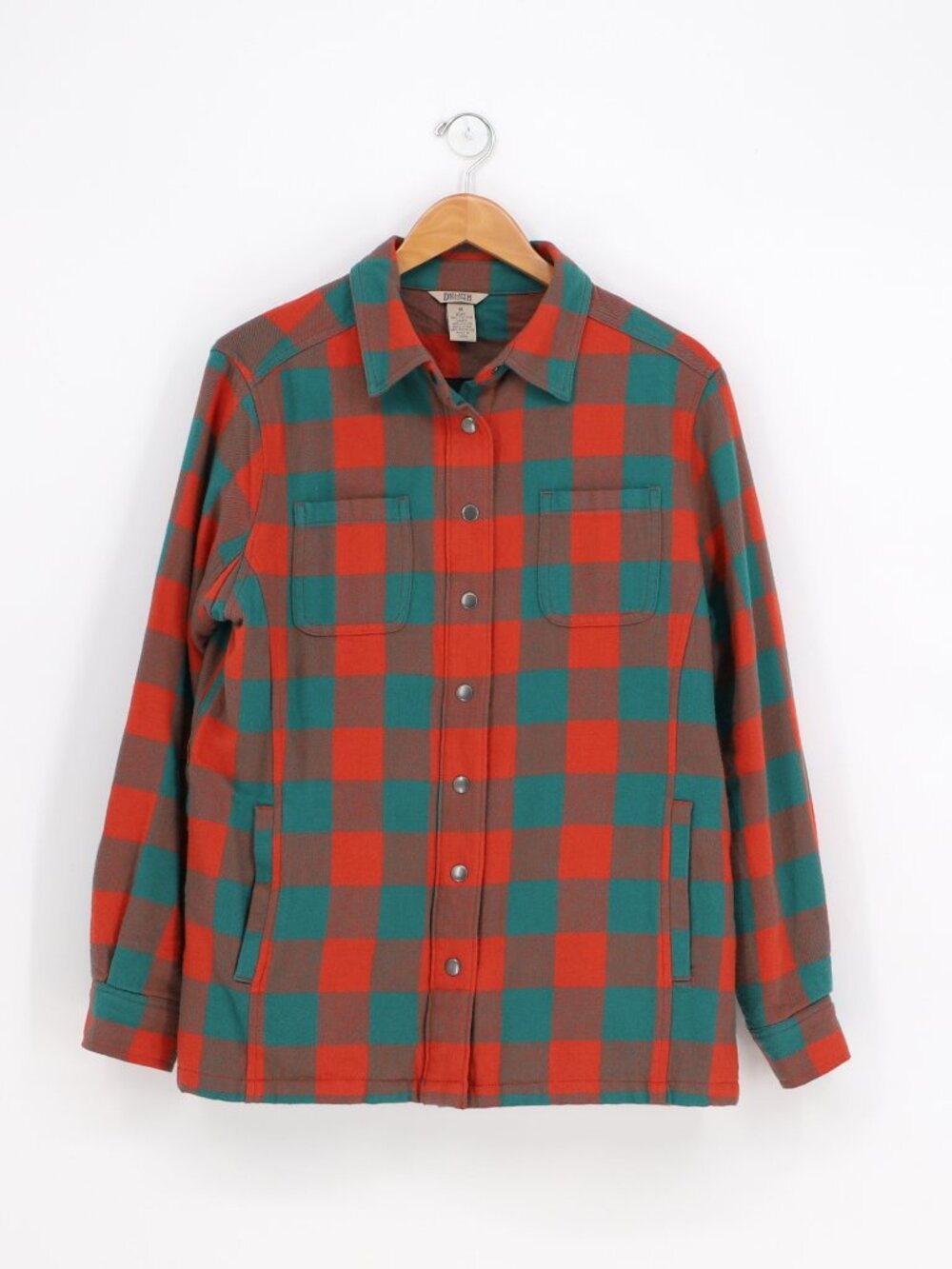 Duluth Trading Co Women’s Flannel Insulated Shirt Jacket Size M